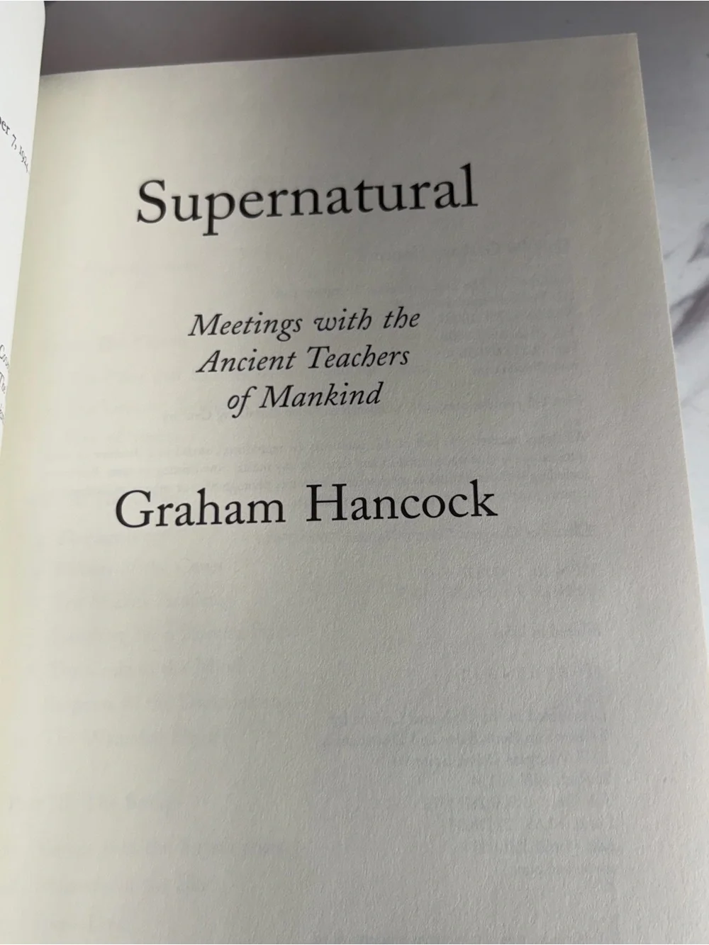 N/A supernatural meetings